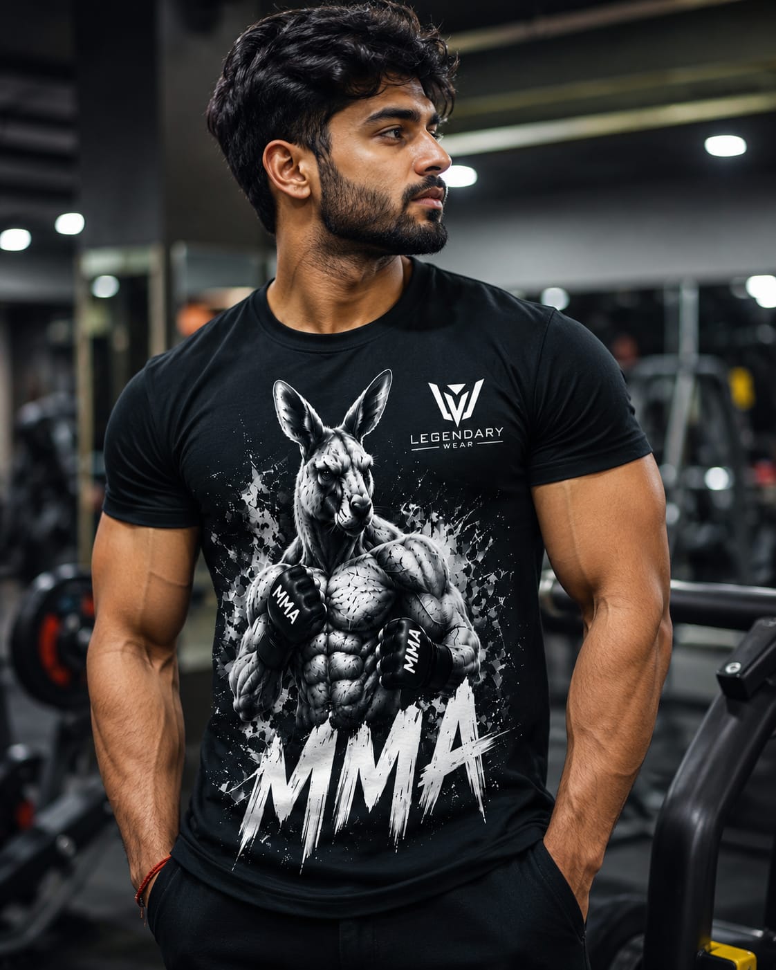 Legendary Wear MMA Kangaroo Oversized T-Shirt | Premium Cotton Streetwear