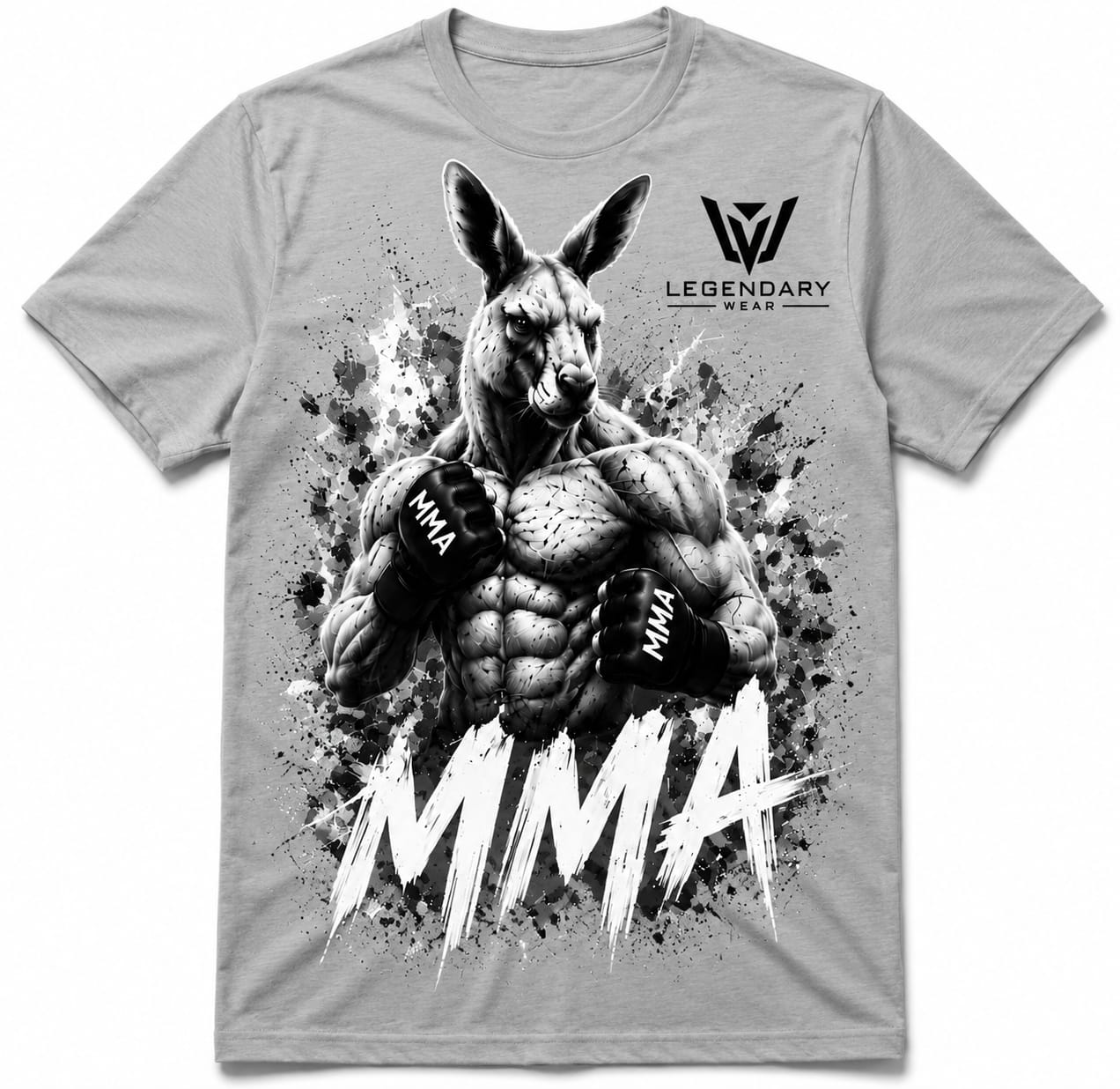 Legendary Wear MMA Kangaroo Oversized T-Shirt | Premium Cotton Streetwear