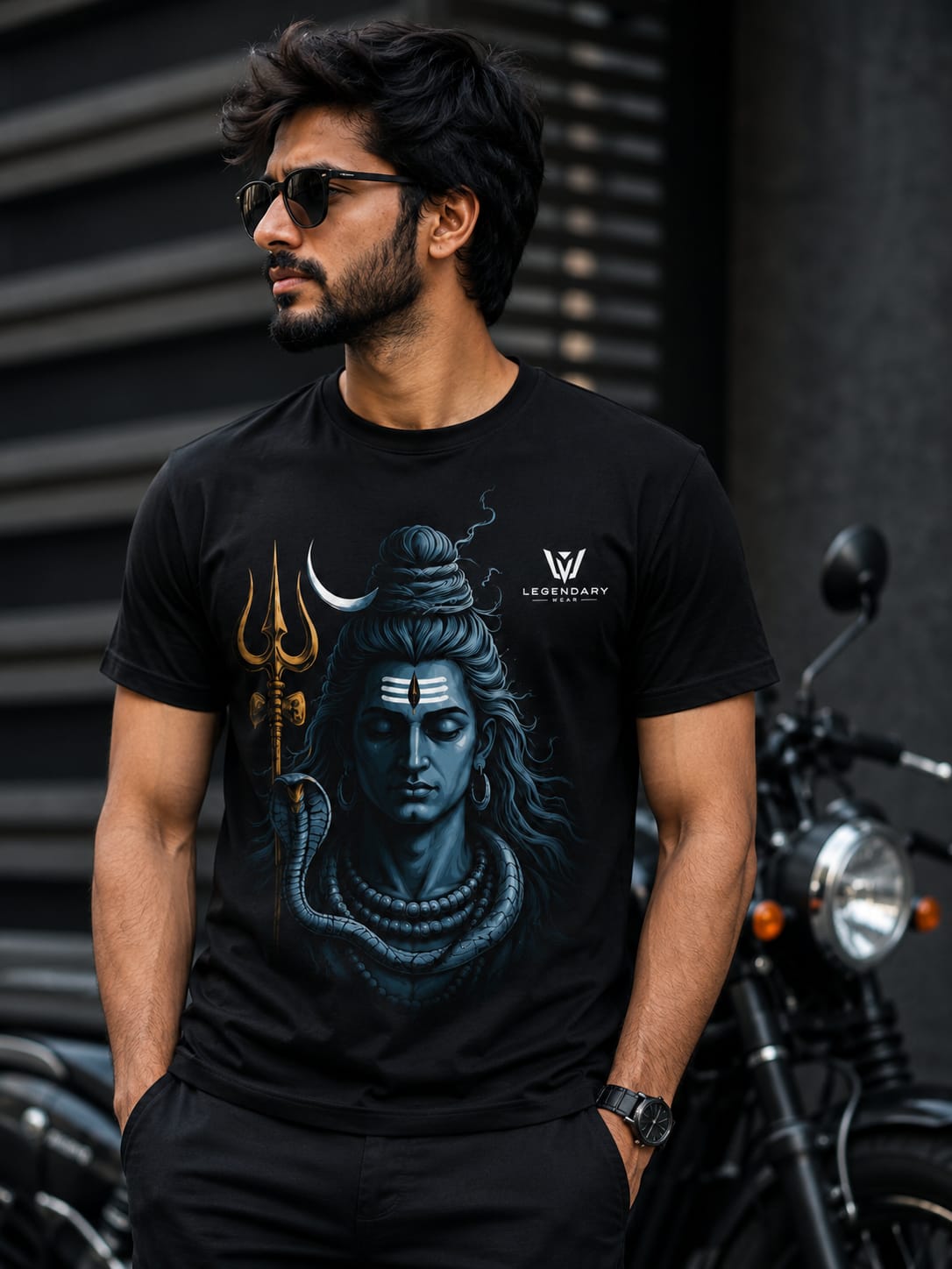 Legendary Wear Premium Shiva Graphic Oversized T-Shirt