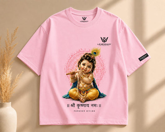 Little Krishna Premium Oversized T-Shirt | 100% Cotton