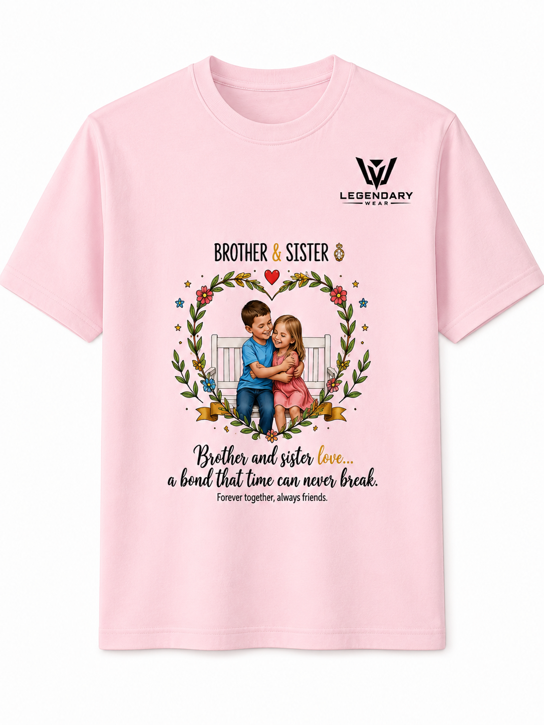 Forever Bond Brother & Sister Oversized T-Shirt