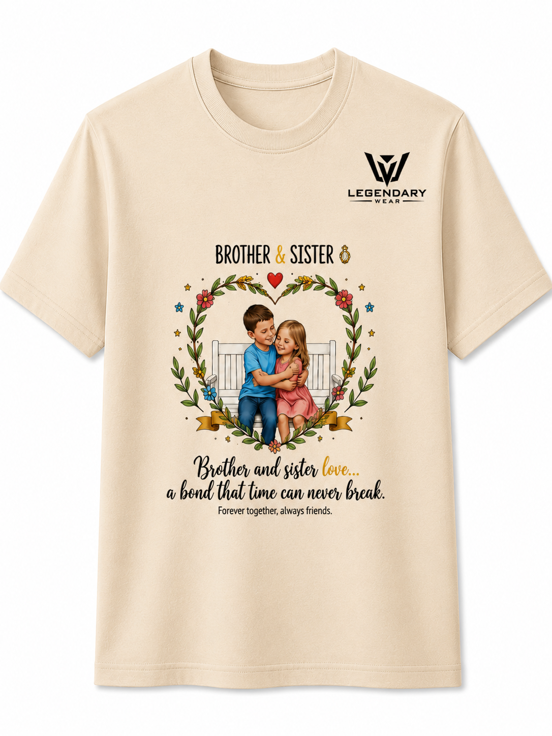 Forever Bond Brother & Sister Oversized T-Shirt