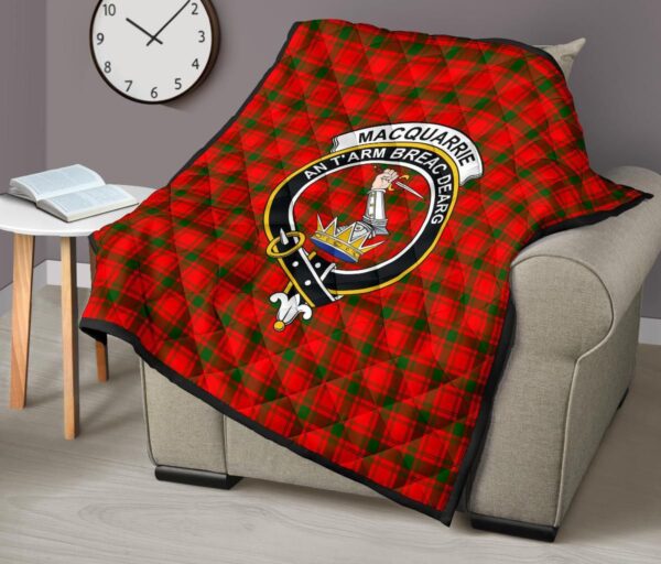 Tartanclans Premium Quilt, MacQuarrie Modern Tartan Quilt - Image 7