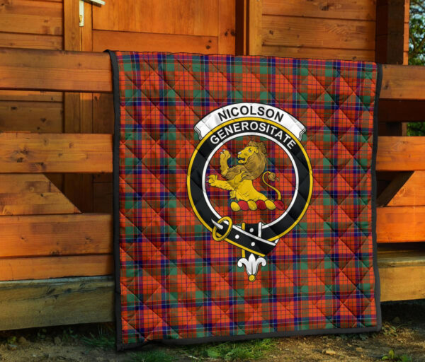 Tartanclans Premium Quilt, Nicolson Ancient Tartan Quilt - Image 5