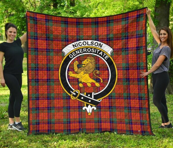 Tartanclans Premium Quilt, Nicolson Ancient Tartan Quilt