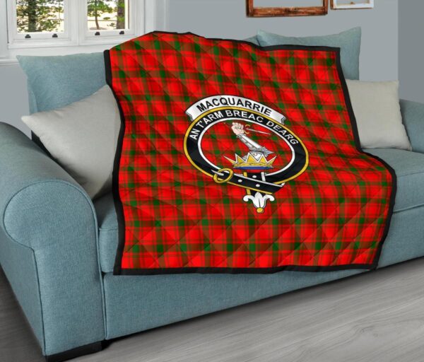 Tartanclans Premium Quilt, MacQuarrie Modern Tartan Quilt - Image 9