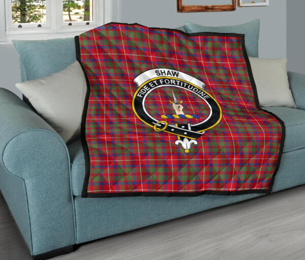 Tartanclans Premium Quilt, Shaw Red Modern Tartan Quilt - Image 9