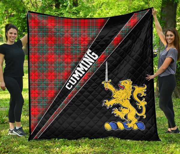 Tartanclans Cumming Premium Quilt, Cumming Clan Cross Style, aC