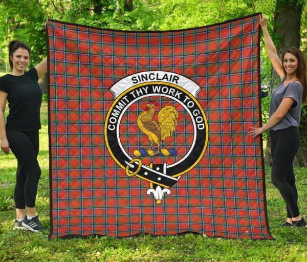 Tartanclans Premium Quilt, Sinclair Ancient Tartan Quilt