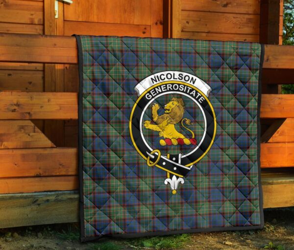 Tartanclans Premium Quilt, Nicolson Hunting Ancient Tartan Quilt - Image 5