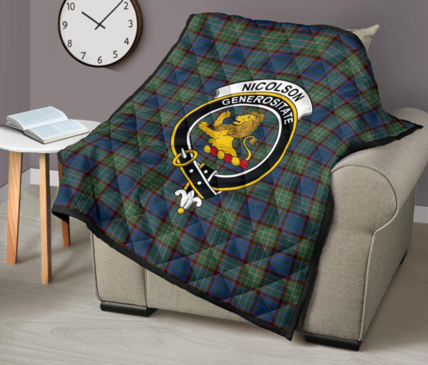 Tartanclans Premium Quilt, Nicolson Hunting Ancient Tartan Quilt - Image 7