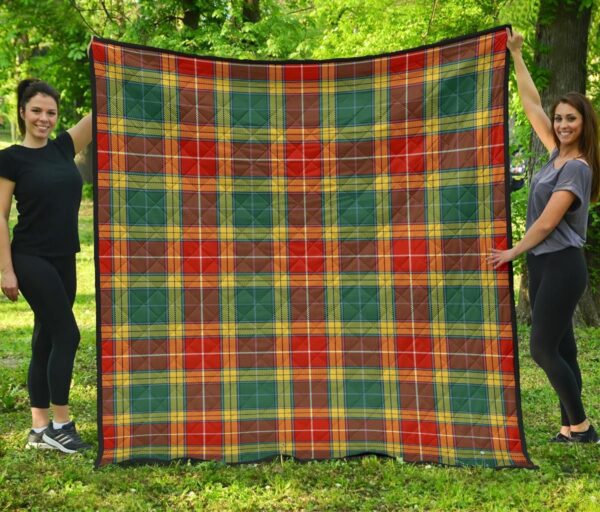 Tartanclans Premium Quilt, Buchanan Old Sett Tartan Quilt