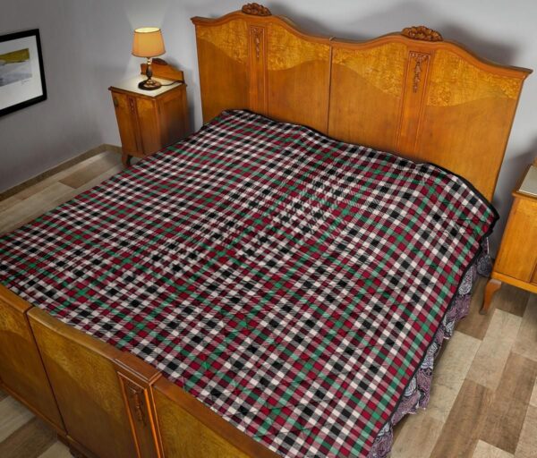 Tartanclans Premium Quilt, Borthwick Dress Ancient Tartan Quilt - Image 10