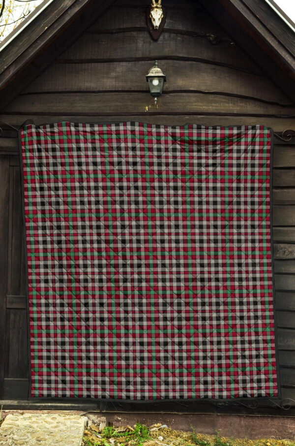 Tartanclans Premium Quilt, Borthwick Ancient Tartan Quilt - Image 4