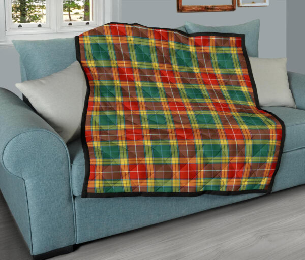 Tartanclans Premium Quilt, Buchanan Old Sett Tartan Quilt - Image 9