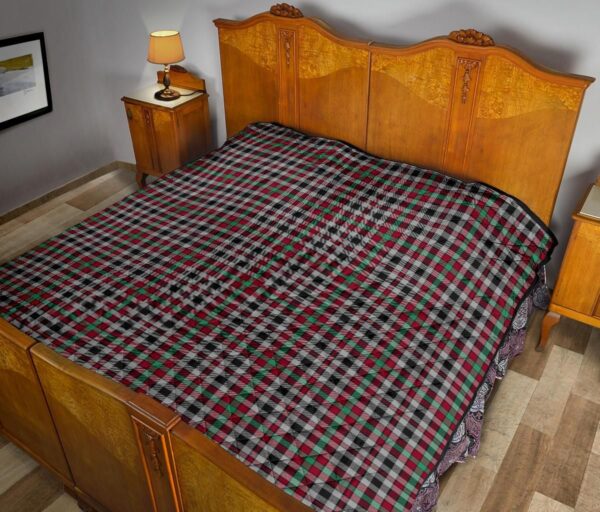 Tartanclans Premium Quilt, Borthwick Ancient Tartan Quilt - Image 10