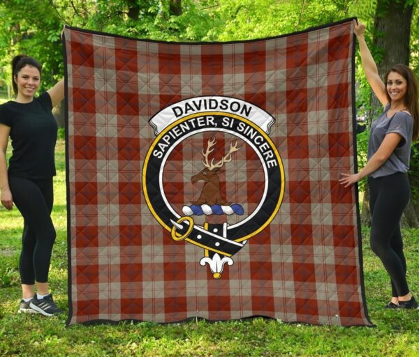 Tartanclans Premium Quilt, Davidson Dress Dancers Tartan Quilt