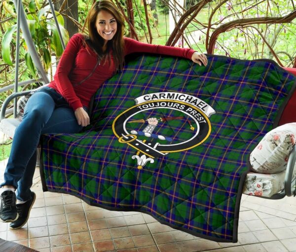 Tartanclans Premium Quilt, Carmichael Modern Tartan Quilt - Image 3