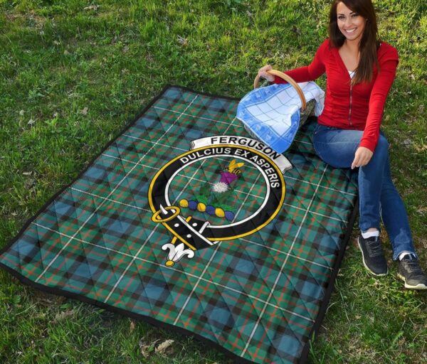 Tartanclans Premium Quilt, FERGUSON ANCIENT Tartan Quilt - Image 5