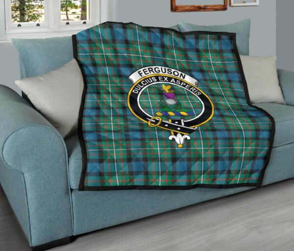 Tartanclans Premium Quilt, FERGUSON ANCIENT Tartan Quilt - Image 9