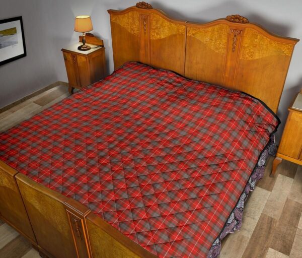 Tartanclans Premium Quilt, Fraser Weathered Tartan Quilt - Image 10