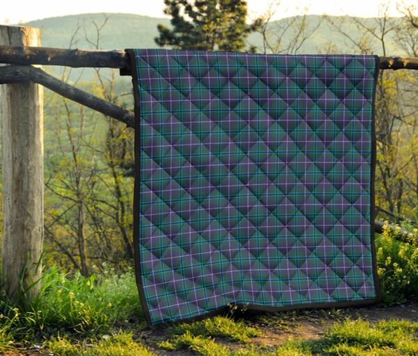 Tartanclans Premium Quilt, Douglas Modern Tartan Quilt - Image 4