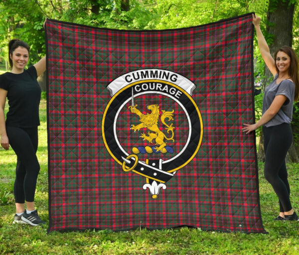 Tartanclans Premium Quilt, Cumming Hunting Modern Tartan Quilt