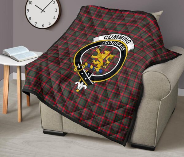 Tartanclans Premium Quilt, Cumming Hunting Modern Tartan Quilt - Image 7