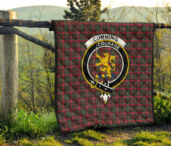 Tartanclans Premium Quilt, Cumming Hunting Modern Tartan Quilt - Image 4