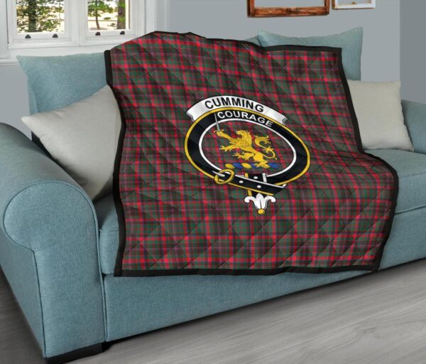 Tartanclans Premium Quilt, Cumming Hunting Modern Tartan Quilt - Image 9