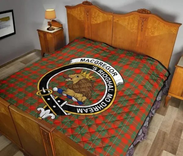 Tartanclans Premium Quilt, Macgregor Tartan Quilt - Image 2