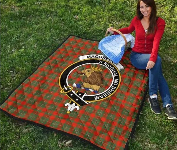 Tartanclans Premium Quilt, Macgregor Tartan Quilt - Image 3