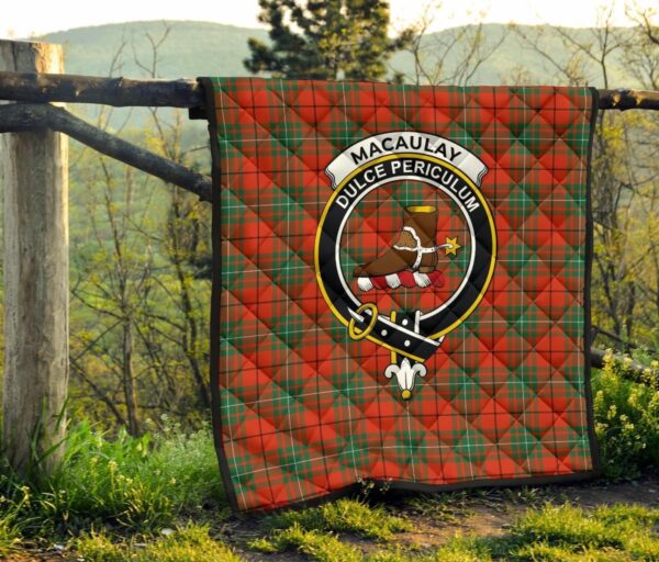 Tartanclans Premium Quilt, MacAulay Ancient Tartan Quilt - Image 4