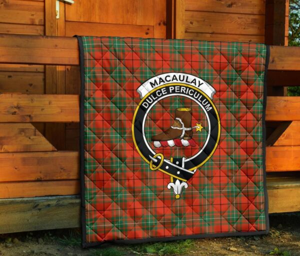 Tartanclans Premium Quilt, MacAulay Ancient Tartan Quilt - Image 5