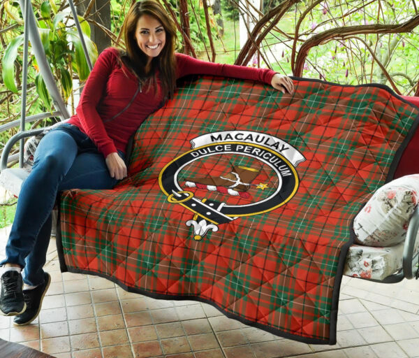 Tartanclans Premium Quilt, MacAulay Ancient Tartan Quilt - Image 3