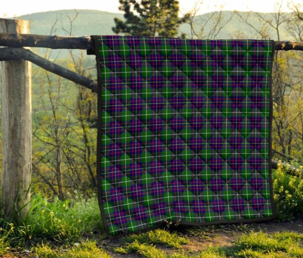 Tartanclans Premium Quilt, Inglis Modern Tartan Quilt - Image 4