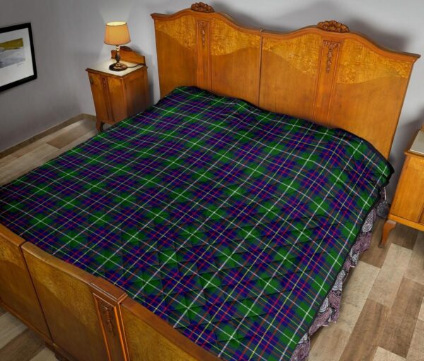 Tartanclans Premium Quilt, Inglis Modern Tartan Quilt - Image 10