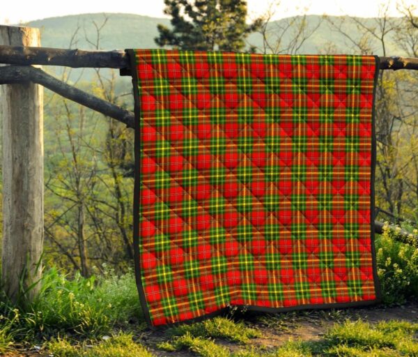 Tartanclans Premium Quilt, Leask Tartan Quilt - Image 4