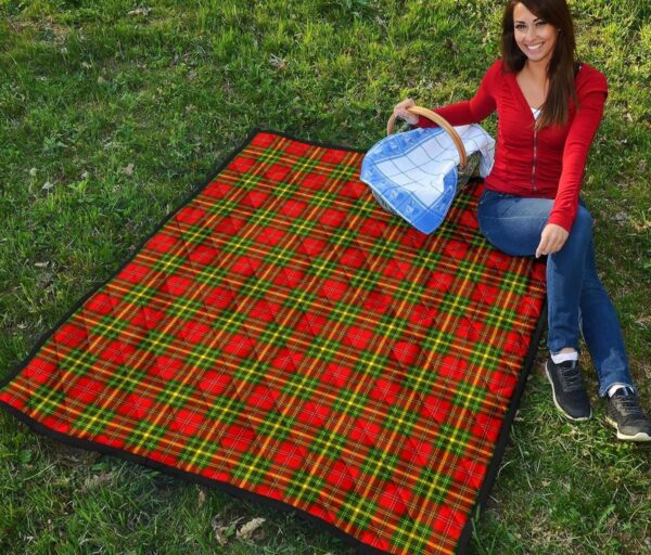 Tartanclans Premium Quilt, Leask Tartan Quilt - Image 2