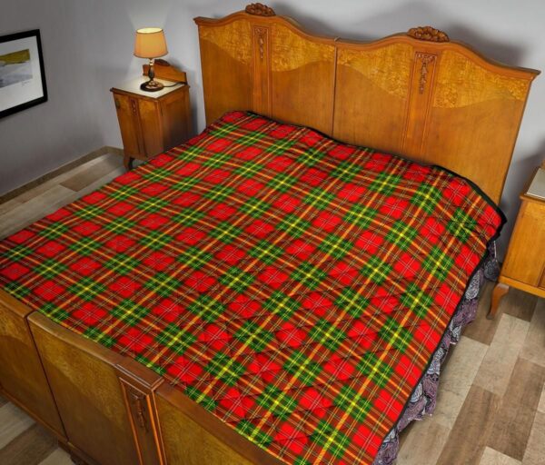 Tartanclans Premium Quilt, Leask Tartan Quilt - Image 10