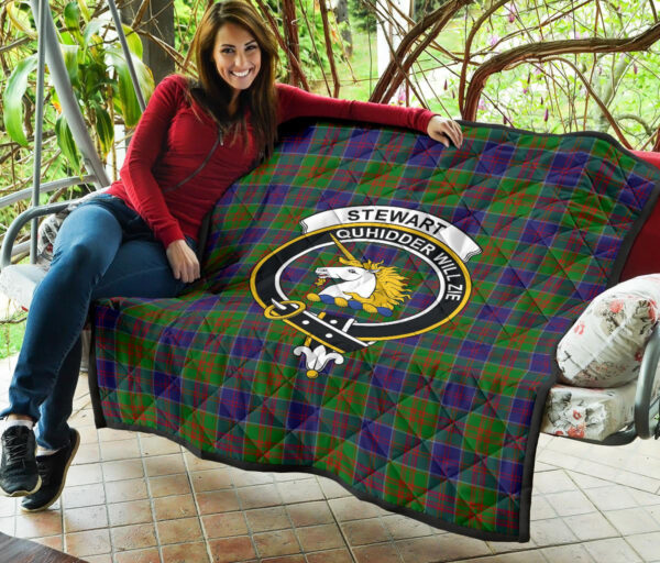 Tartanclans Premium Quilt, Stewart of Appin Hunting Modern Tartan Quilt - Image 3