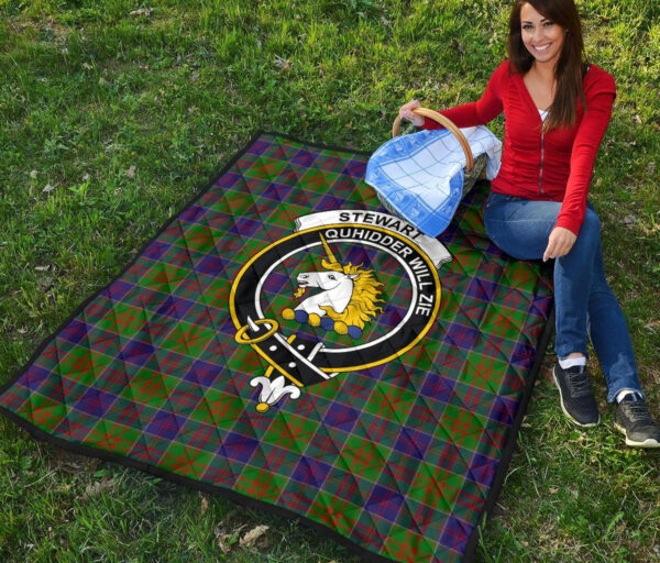 Tartanclans Premium Quilt, Stewart of Appin Hunting Modern Tartan Quilt - Image 2