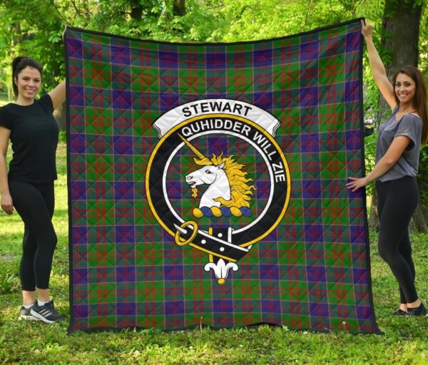 Tartanclans Premium Quilt, Stewart of Appin Hunting Modern Tartan Quilt