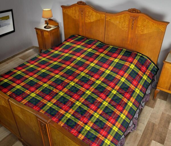 Tartanclans Premium Quilt, Buchanan Modern Tartan Quilt - Image 10