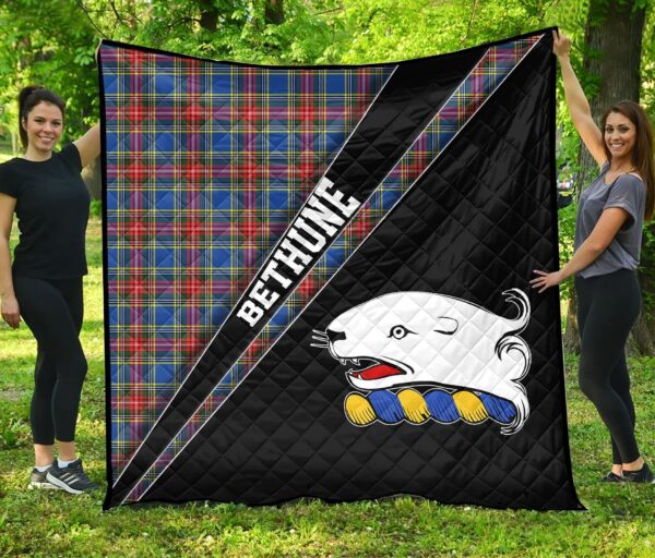 Tartanclans Bethune Premium Quilt, Bethune Clan Cross Style, aC