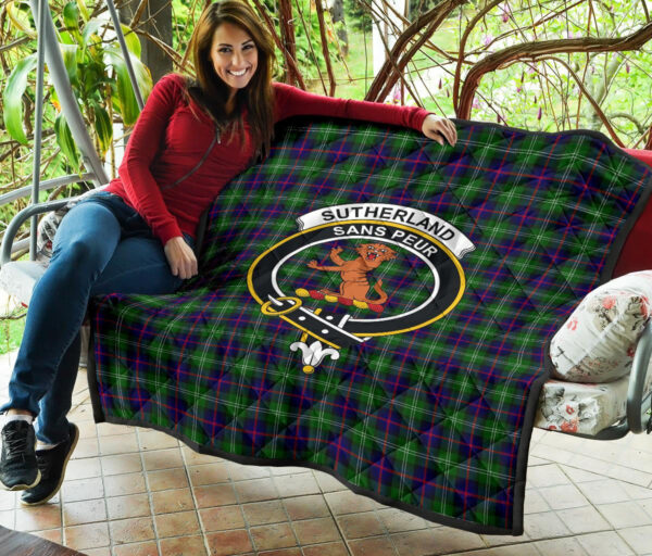 Tartanclans Premium Quilt, Sutherland Modern Tartan Quilt - Image 3