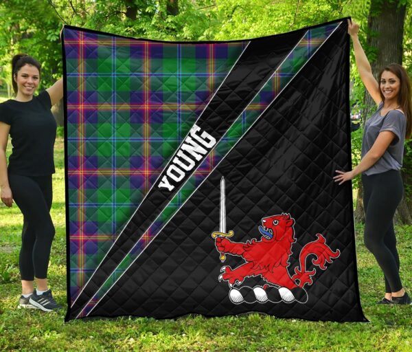 Tartanclans Young Premium Quilt, Young Clan Cross Style, aC