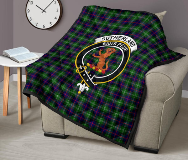 Tartanclans Premium Quilt, Sutherland Modern Tartan Quilt - Image 7