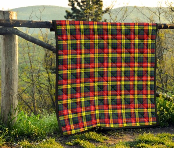 Tartanclans Premium Quilt, Buchanan Modern Tartan Quilt - Image 4