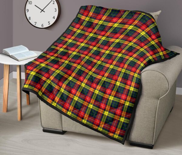 Tartanclans Premium Quilt, Buchanan Modern Tartan Quilt - Image 7